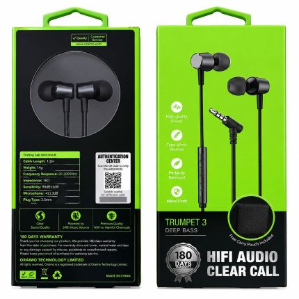 Oraimo Trumpet 3 HiFi Audio In-Ear Headphones With Mic OEP-E40