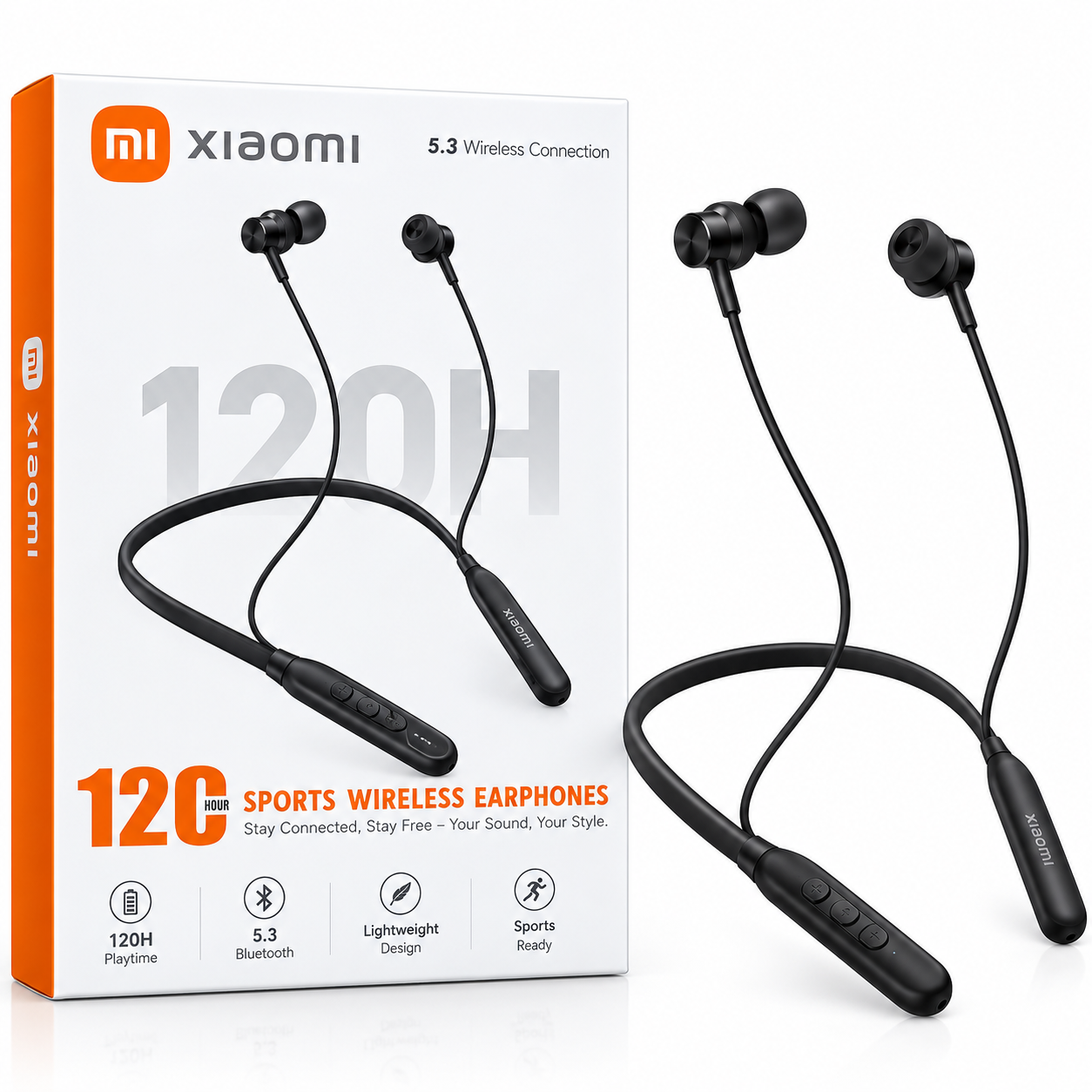 Xiaomi 120 hour Sports Wireless Bluetooth Neckband Earphones