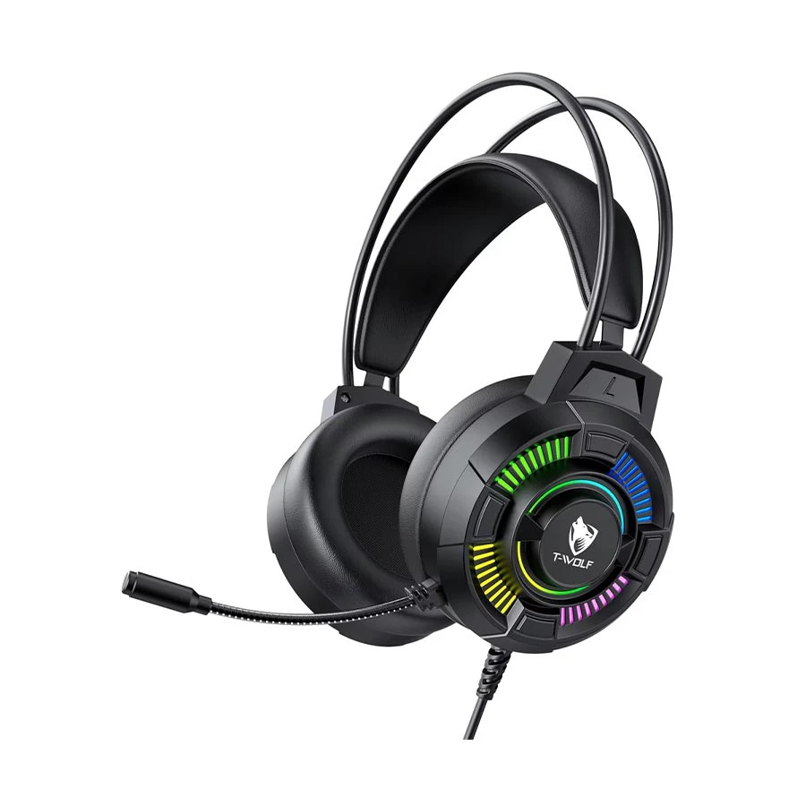 T-WOLF H140 Wired Black Gaming Headphone